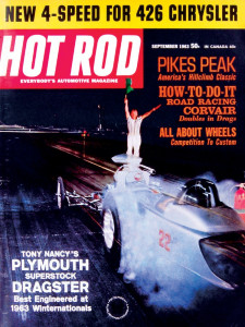 HOT ROD 1963 SEPT - PIKES PEAK, TONY NANCY, CORVAIR